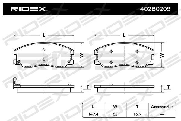 Купити Ridex 402B0209 – суперціна на EXIST.UA!