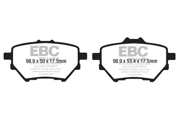 EBC DP22196 Гальмівні колодки, комплект DP22196: Купити в Україні - Добра ціна на EXIST.UA!