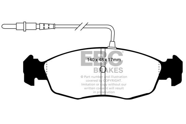 EBC DP4948R Гальмівні колодки, комплект DP4948R: Купити в Україні - Добра ціна на EXIST.UA!