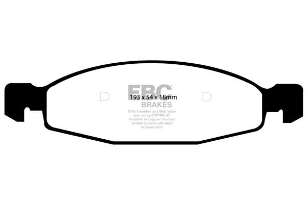 EBC DP41312R Гальмівні колодки, комплект DP41312R: Купити в Україні - Добра ціна на EXIST.UA!