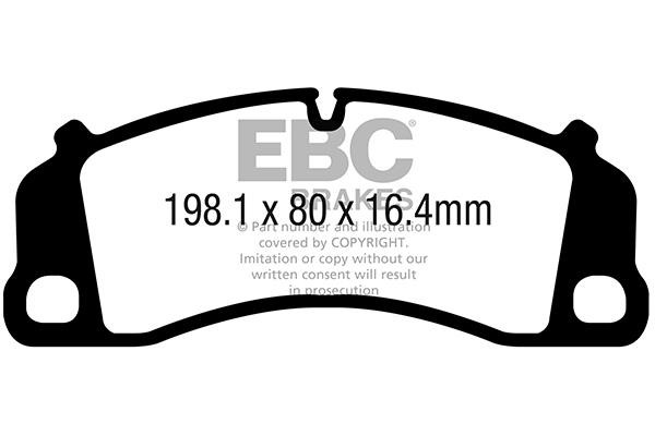 EBC DP82206RP1 Гальмівні колодки, комплект DP82206RP1: Купити в Україні - Добра ціна на EXIST.UA!