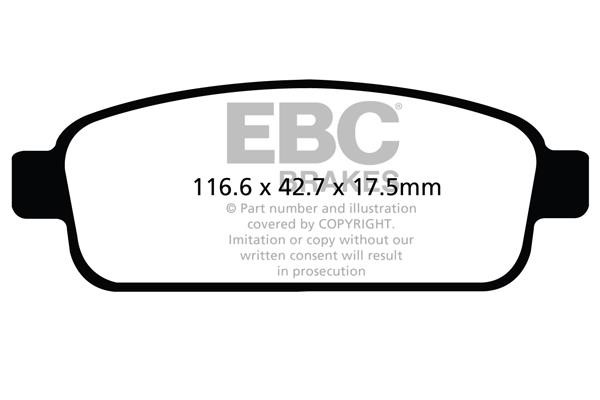 EBC DP42066R Гальмівні колодки, комплект DP42066R: Купити в Україні - Добра ціна на EXIST.UA!