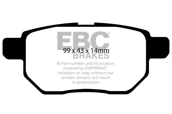 EBC DP21947 Гальмівні колодки, комплект DP21947: Купити в Україні - Добра ціна на EXIST.UA!