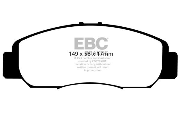 EBC DP41669R Гальмівні колодки, комплект DP41669R: Купити в Україні - Добра ціна на EXIST.UA!