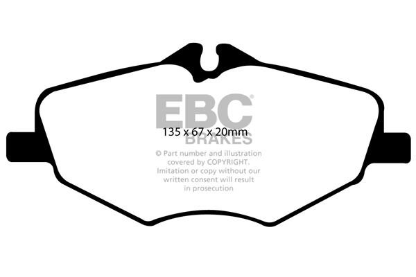 EBC DP41488R Гальмівні колодки, комплект DP41488R: Купити в Україні - Добра ціна на EXIST.UA!