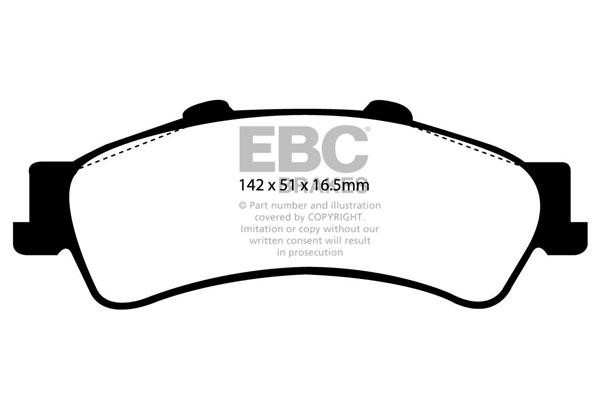 EBC DP61630 Гальмівні колодки, комплект DP61630: Купити в Україні - Добра ціна на EXIST.UA!