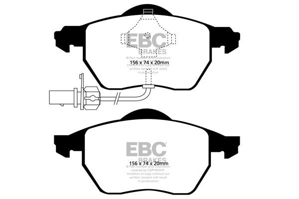 EBC DP41483R Гальмівні колодки, комплект DP41483R: Купити в Україні - Добра ціна на EXIST.UA!