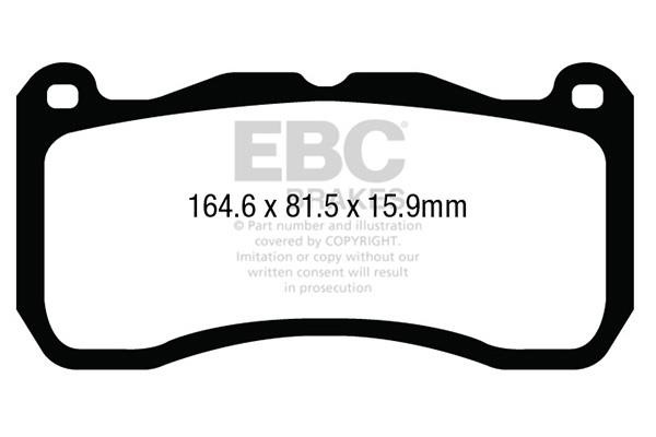EBC DP43013R Гальмівні колодки, комплект DP43013R: Купити в Україні - Добра ціна на EXIST.UA!