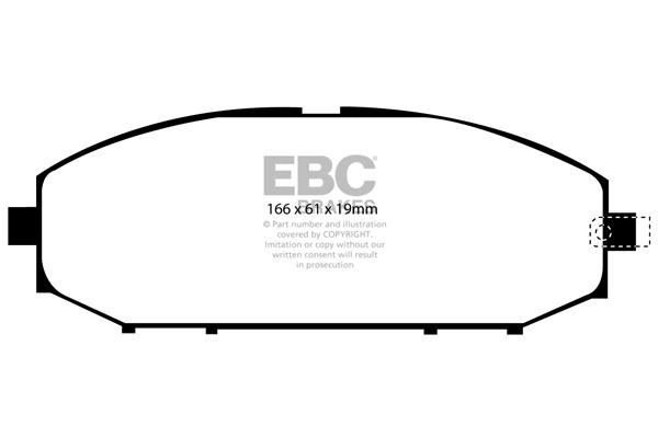 EBC DP61280 Гальмівні колодки, комплект DP61280: Купити в Україні - Добра ціна на EXIST.UA!