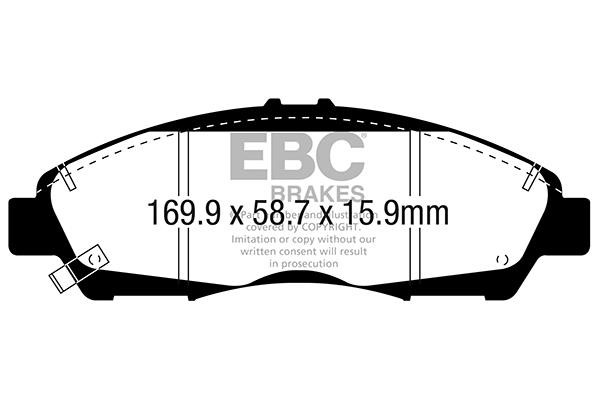 EBC DP43063R Гальмівні колодки, комплект DP43063R: Купити в Україні - Добра ціна на EXIST.UA!