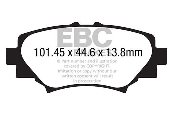 EBC DP22186 Гальмівні колодки, комплект DP22186: Купити в Україні - Добра ціна на EXIST.UA!