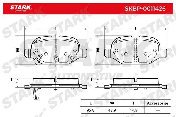Stark SKBP-0011426 Гальмівні колодки, комплект SKBP0011426: Купити в Україні - Добра ціна на EXIST.UA!