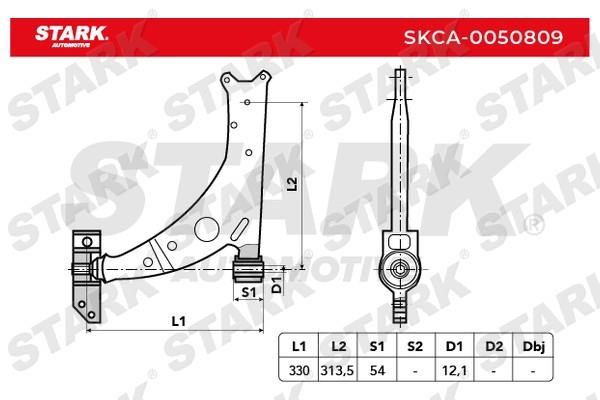 Stark SKCA-0050809 Важіль підвіски SKCA0050809: Приваблива ціна - Купити в Україні на EXIST.UA!