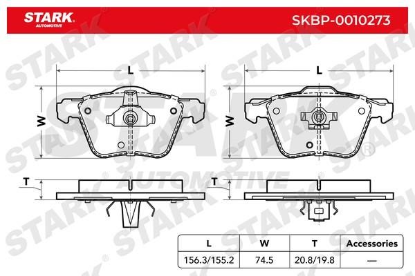 Stark SKBP-0010273 Гальмівні колодки, комплект SKBP0010273: Купити в Україні - Добра ціна на EXIST.UA!