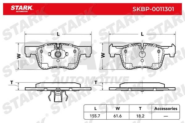 Stark SKBP-0011301 Гальмівні колодки, комплект SKBP0011301: Купити в Україні - Добра ціна на EXIST.UA!