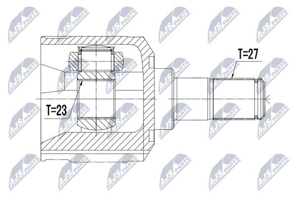 NTY NPW-HY-531 Шарнір рівних кутових швидкостей (ШРУС), внутрішній NPWHY531: Купити в Україні - Добра ціна на EXIST.UA!