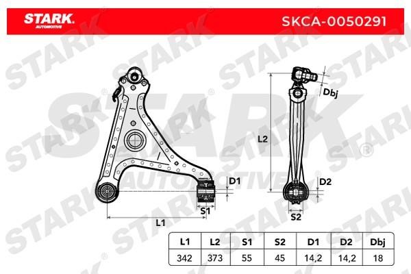 Stark SKCA-0050291 Важіль підвіски SKCA0050291: Купити в Україні - Добра ціна на EXIST.UA!