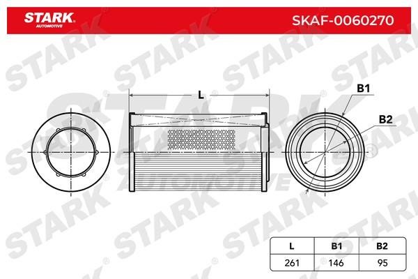 Stark SKAF-0060270 Повітряний фільтр SKAF0060270: Купити в Україні - Добра ціна на EXIST.UA!