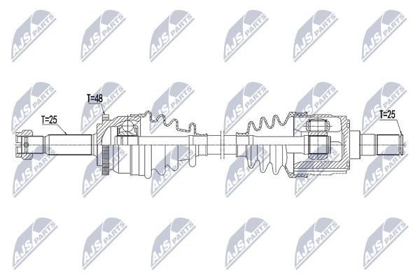 Вал приводной NTY NPW-HY-549