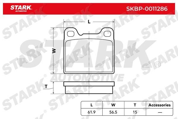 Stark SKBP-0011286 Гальмівні колодки, комплект SKBP0011286: Купити в Україні - Добра ціна на EXIST.UA!