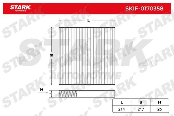 Stark SKIF-0170358 Фільтр салону SKIF0170358: Купити в Україні - Добра ціна на EXIST.UA!