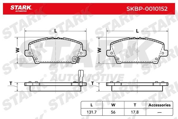 Stark SKBP-0010152 Гальмівні колодки, комплект SKBP0010152: Купити в Україні - Добра ціна на EXIST.UA!