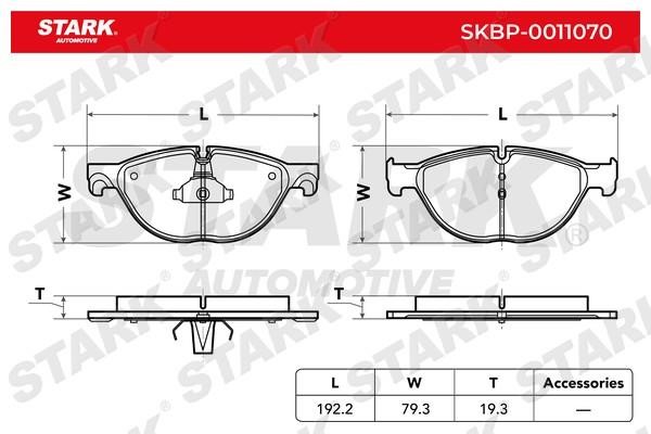 Stark SKBP-0011070 Гальмівні колодки, комплект SKBP0011070: Купити в Україні - Добра ціна на EXIST.UA!