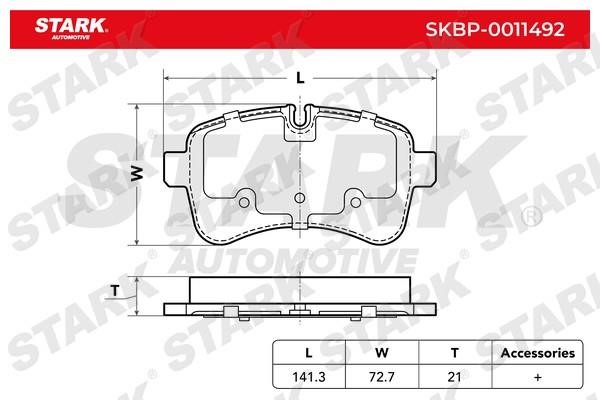 Stark SKBP-0011492 Гальмівні колодки, комплект SKBP0011492: Купити в Україні - Добра ціна на EXIST.UA!