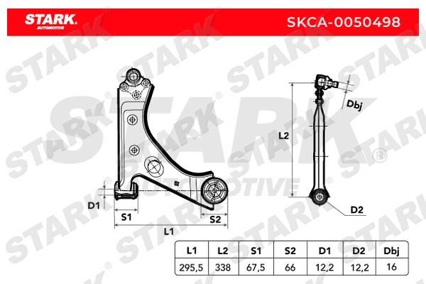 Stark SKCA-0050498 Важіль підвіски SKCA0050498: Купити в Україні - Добра ціна на EXIST.UA!