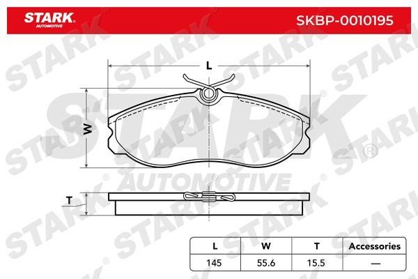 Stark SKBP-0010195 Гальмівні колодки, комплект SKBP0010195: Купити в Україні - Добра ціна на EXIST.UA!