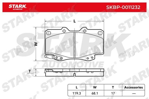 Stark SKBP-0011232 Гальмівні колодки, комплект SKBP0011232: Купити в Україні - Добра ціна на EXIST.UA!