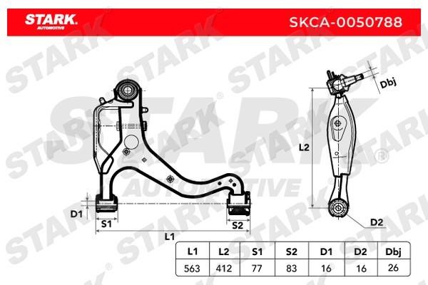 Stark SKCA-0050788 Важіль підвіски SKCA0050788: Купити в Україні - Добра ціна на EXIST.UA!