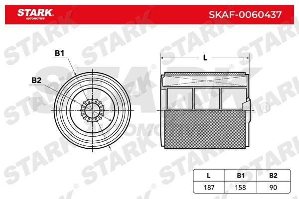 Stark SKAF-0060437 Повітряний фільтр SKAF0060437: Купити в Україні - Добра ціна на EXIST.UA!