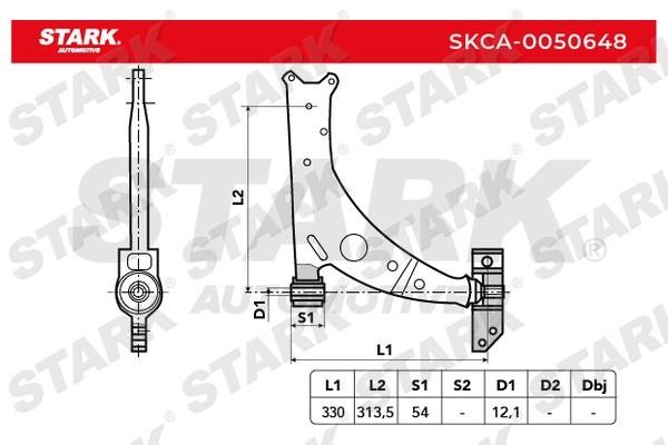 Stark SKCA-0050648 Важіль підвіски SKCA0050648: Купити в Україні - Добра ціна на EXIST.UA!