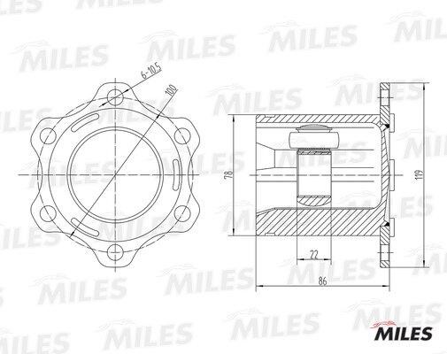 Miles GA10008 Шарнір рівних кутових швидкостей (ШРКШ) GA10008: Купити в Україні - Добра ціна на EXIST.UA!