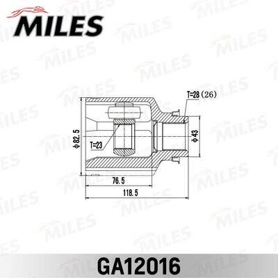 Miles GA12016 ШРКШ GA12016: Купити в Україні - Добра ціна на EXIST.UA!