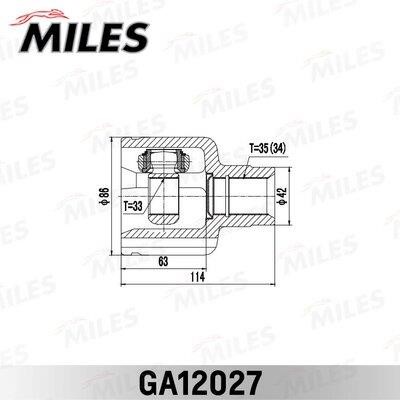 Miles GA12027 ШРКШ GA12027: Купити в Україні - Добра ціна на EXIST.UA!
