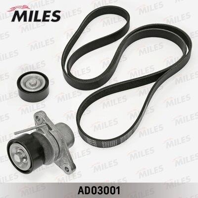 Miles AD03001 Комплект ременя генератора AD03001: Купити в Україні - Добра ціна на EXIST.UA!