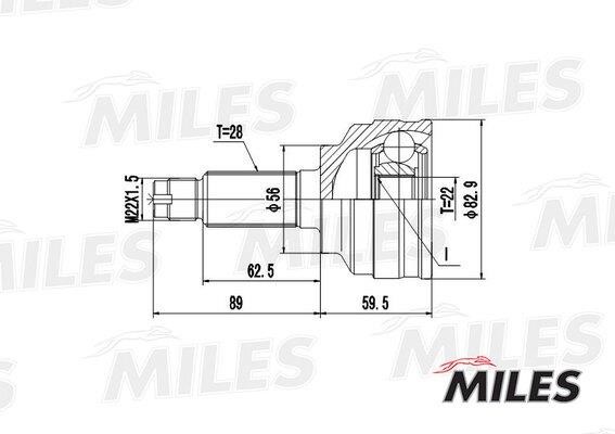 Miles GA20226 Шарнір рівних кутових швидкостей (ШРКШ) GA20226: Купити в Україні - Добра ціна на EXIST.UA!