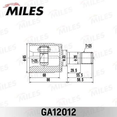 Miles GA12012 ШРКШ GA12012: Купити в Україні - Добра ціна на EXIST.UA!