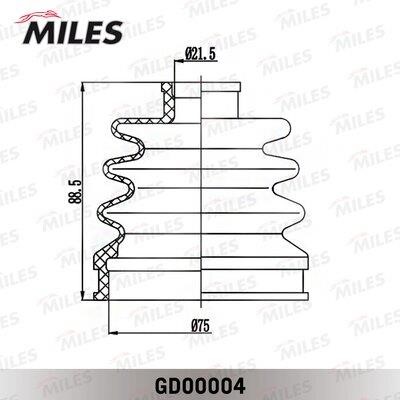 Пильовик приводного валу, комплект Miles GD00004