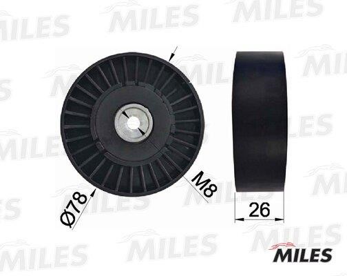 Miles AG03115 Ролик натяжний приводного ременя AG03115: Купити в Україні - Добра ціна на EXIST.UA!
