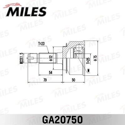 Miles GA20750 ШРКШ GA20750: Купити в Україні - Добра ціна на EXIST.UA!