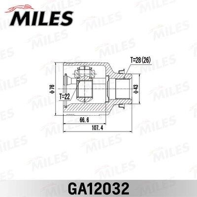 Miles GA12032 ШРКШ GA12032: Купити в Україні - Добра ціна на EXIST.UA!