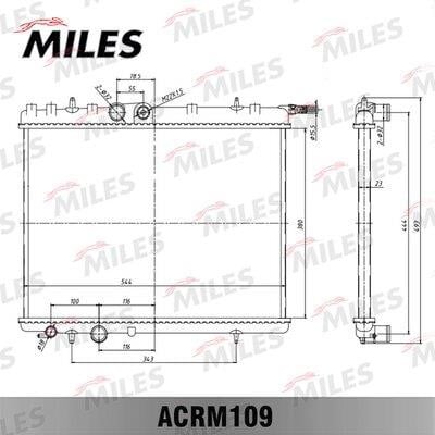 Miles ACRM109 Радіатор охолодження двигуна ACRM109: Купити в Україні - Добра ціна на EXIST.UA!