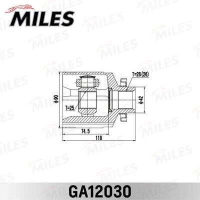 Miles GA12030 ШРКШ GA12030: Купити в Україні - Добра ціна на EXIST.UA!