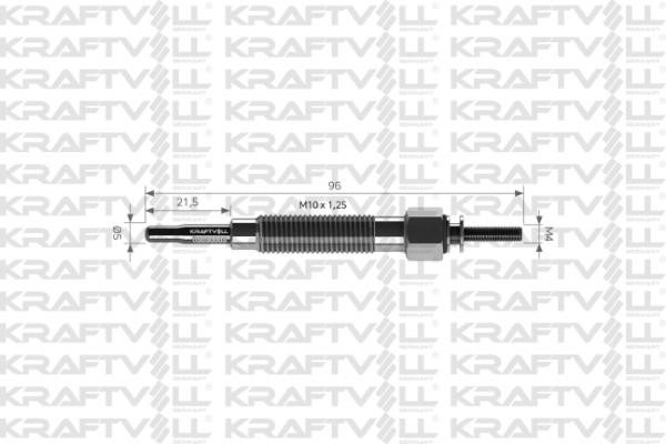 Kraftvoll 05030003 Свічка розжарювання 05030003: Купити в Україні - Добра ціна на EXIST.UA!