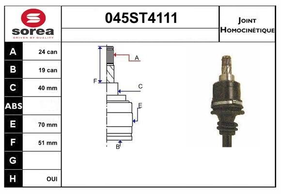 StartCar 045ST4111 ШРКШ 045ST4111: Купити в Україні - Добра ціна на EXIST.UA!