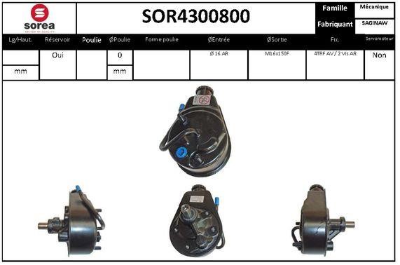 StartCar SOR4300800 Насос гідропідсилювача керма SOR4300800: Купити в Україні - Добра ціна на EXIST.UA!