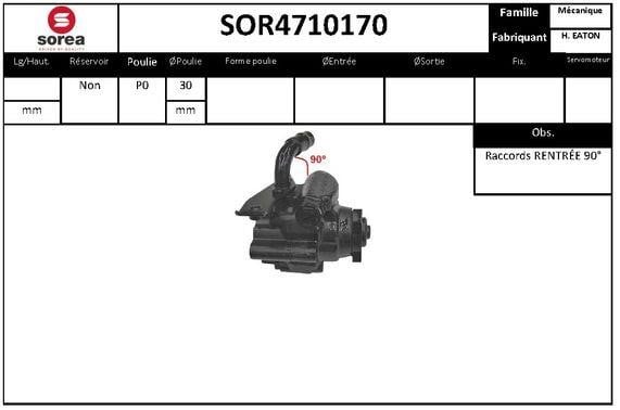StartCar SOR4710170 Насос гідропідсилювача керма SOR4710170: Купити в Україні - Добра ціна на EXIST.UA!